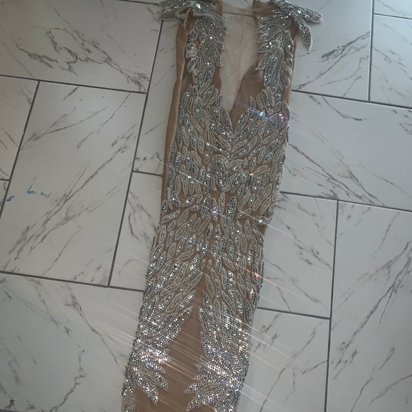 Custom jeweled gown - Picture 2 of 4